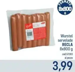 Talento Professional Store Wurstel servelade RECLA offerta