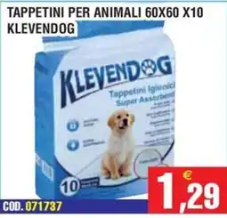 Immenso Cash Tappetini igienici Klevendog offerta