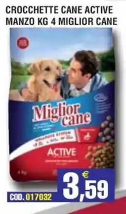 Immenso Cash Crocchette cane active manzo kg 4 miglior cane offerta
