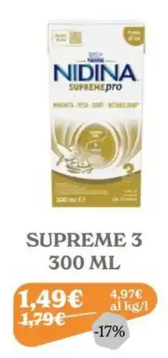 Iperbimbo Nidina Supreme pro 3 offerta