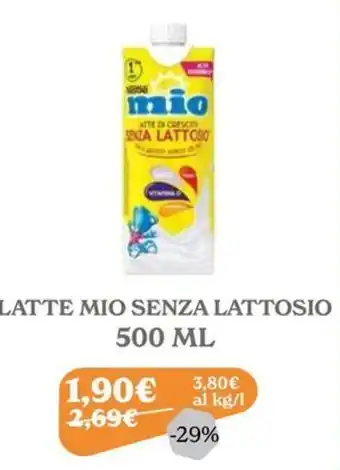 Latte mio senza lattosio