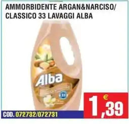 Immenso Cash Ammorbidente argan&narciso classico Alba offerta