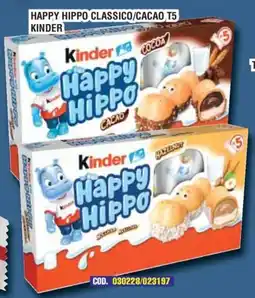 Immenso Cash Kinder Happy Hippo Cacao offerta