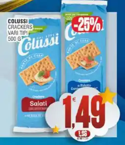 Vicino a te supermercati Colussi Crackers Vari Tipi offerta