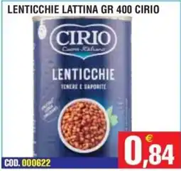Immenso Cash Lenticchie Cirio offerta