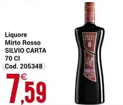 Centro Cash Liquore Mirto Rosso Silvio Carta offerta