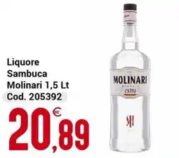 Centro Cash Liquore Sambuca Molinari offerta