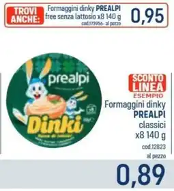 Talento Professional Store Formaggini dinky Prealpi classic offerta