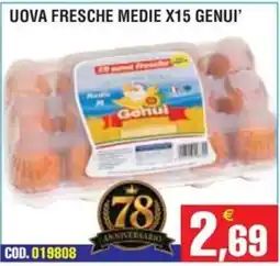 Immenso Cash Uova fresche medie Genui' offerta