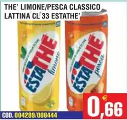 Immenso Cash The' limone/pesca classico lattina cl'33 estathe' offerta