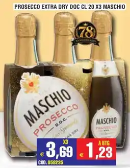 Immenso Cash Prosecco extra dry Maschio offerta