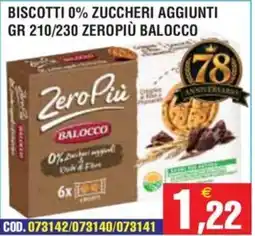 Immenso Cash Biscotti ZeroPiù Balocco offerta