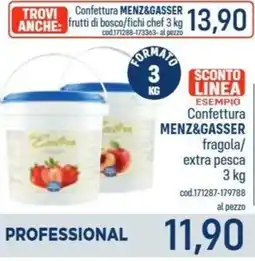 Talento Professional Store Confettura Menz&Gasser fragola/extra pesca offerta