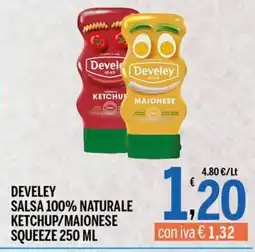 Gruppo Pascar Develey salsa 100% naturale ketchup/maionese squeeze offerta