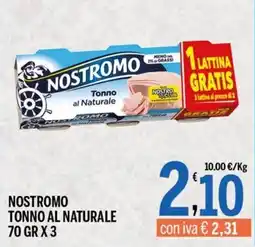 Gruppo Pascar Nostromo tonno al naturale offerta