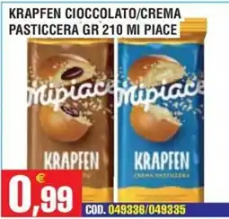 Immenso Cash Krapfen cioccolato/crema pasticcera offerta