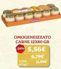 Iperbimbo Omogeneizzato carne Plasmon offerta