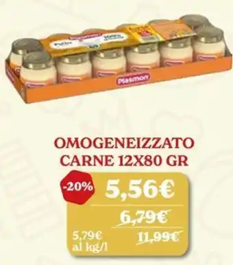 Omogeneizzato carne Plasmon