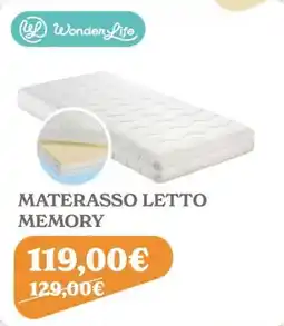 Iperbimbo WonderLife Materasso letto memory offerta