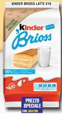 Immenso Cash Kinder Brioss Latte offerta