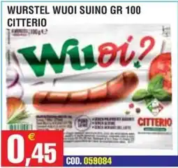 Immenso Cash Wurstel Wuoi Suino offerta