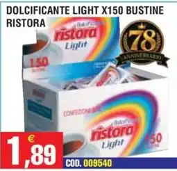Immenso Cash Dolcificante light Ristora offerta