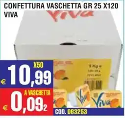 Immenso Cash Confettura vaschetta Viva offerta