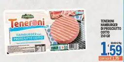 Gruppo Pascar Teneroni Hamburger con Prosciutto Cotto offerta