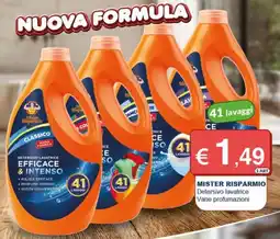Mister Risparmio Mister Risparmio Detersivo lavatrice offerta