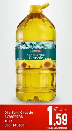 Centro Cash Olio Semi Girasole Altasfera offerta