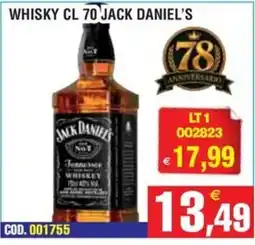 Immenso Cash Whisky Jack Daniel's offerta