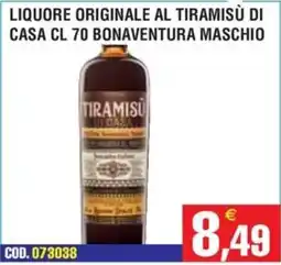 Immenso Cash Liquore originale al tiramisù di casa offerta