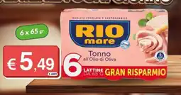 Mister Risparmio Rio mare Tonno all'Olio di Oliva offerta