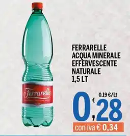 Gruppo Pascar Ferrarelle acqua minerale effervescente naturale offerta