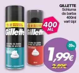 Franzy's Gillette schiuma da barba offerta