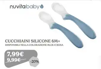 Cucchiaini silicone nuvita baby
