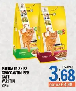 Gruppo Pascar Purina Friskies croccantini per gatti offerta