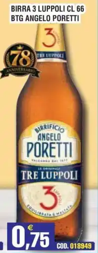 Immenso Cash Birra tre luppoli offerta