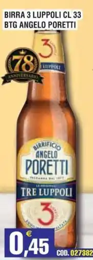 Immenso Cash Birra Tre Luppoli offerta