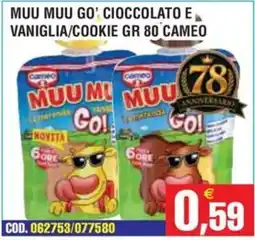 Immenso Cash Muu Muu Go' cioccolato e vaniglia/cookie offerta