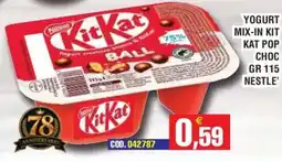 Immenso Cash Yogurt mix-in Kit Kat pop choc offerta