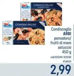 Talento Professional Store Condiscoglio Arbi pomodoro frutti di mare astuccio offerta