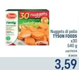 Talento Professional Store Nuggets di pollo Tyson Foods offerta