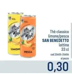 Talento Professional Store Thè classico limone/pesca San Benedetto offerta