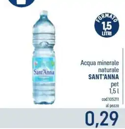 Talento Professional Store Acqua minerale naturale Sant'Anna offerta