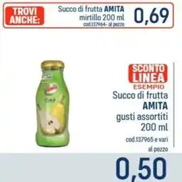 Talento Professional Store Succo di frutta AMITA gusti assortiti offerta