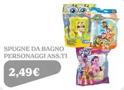 Iperbimbo Spugne da bagno personaggi assortiti offerta