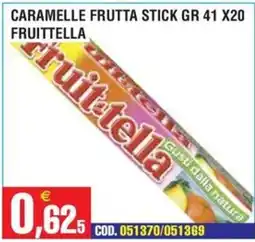 Immenso Cash Caramelle frutta stick Fruitella offerta
