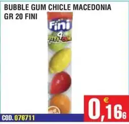Immenso Cash Bubble gum chicle macedonia Fini offerta