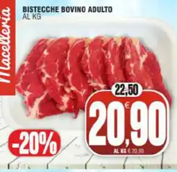 Vicino a te supermercati Bistecche bovino adulto offerta